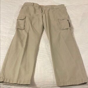 St. John's Bay Tan Cargo Pants Relaxed Fit Cotton